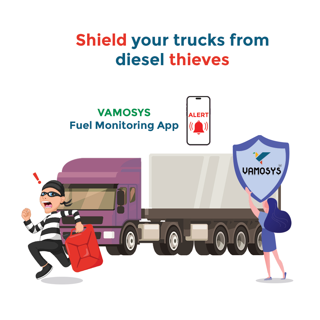 fuel monitoring system to prevent theft.