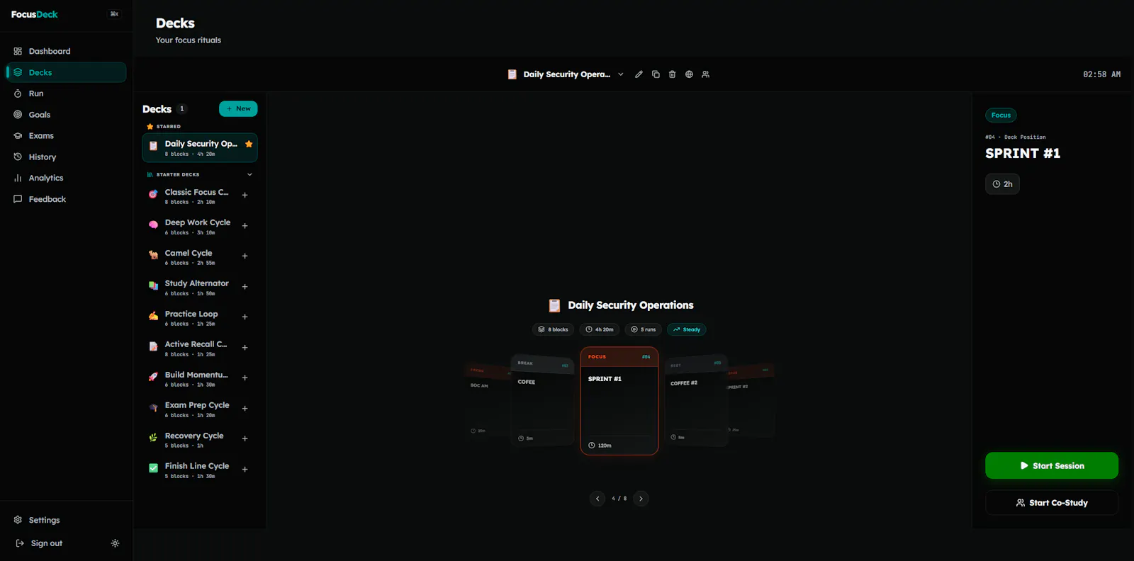 FocusDeck screenshot 3