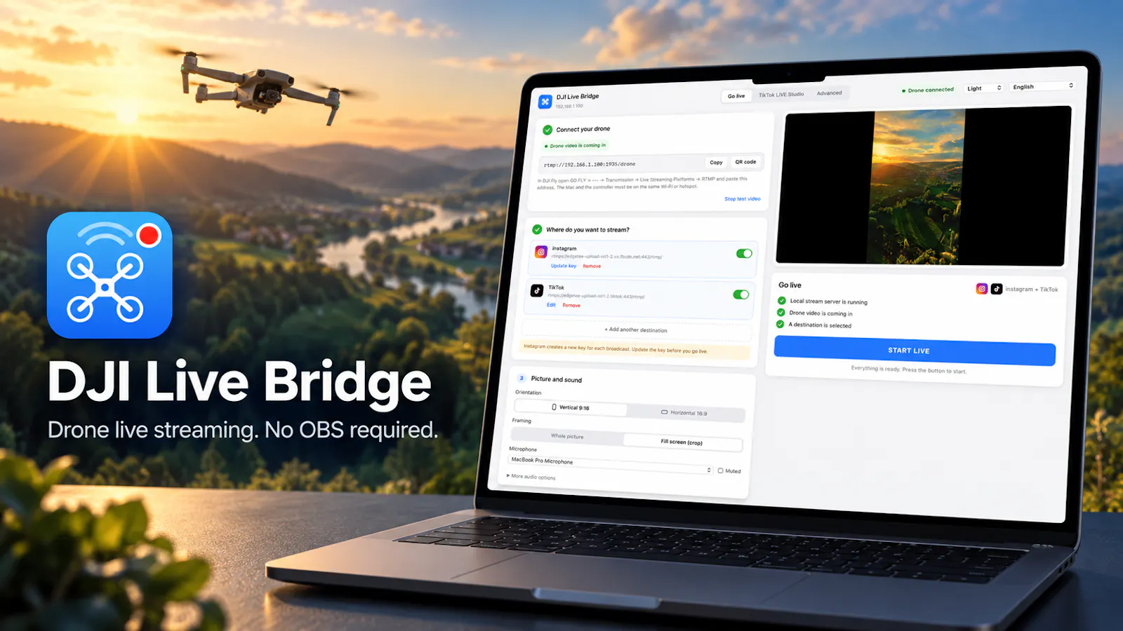 DJI Live Bridge screenshot 1