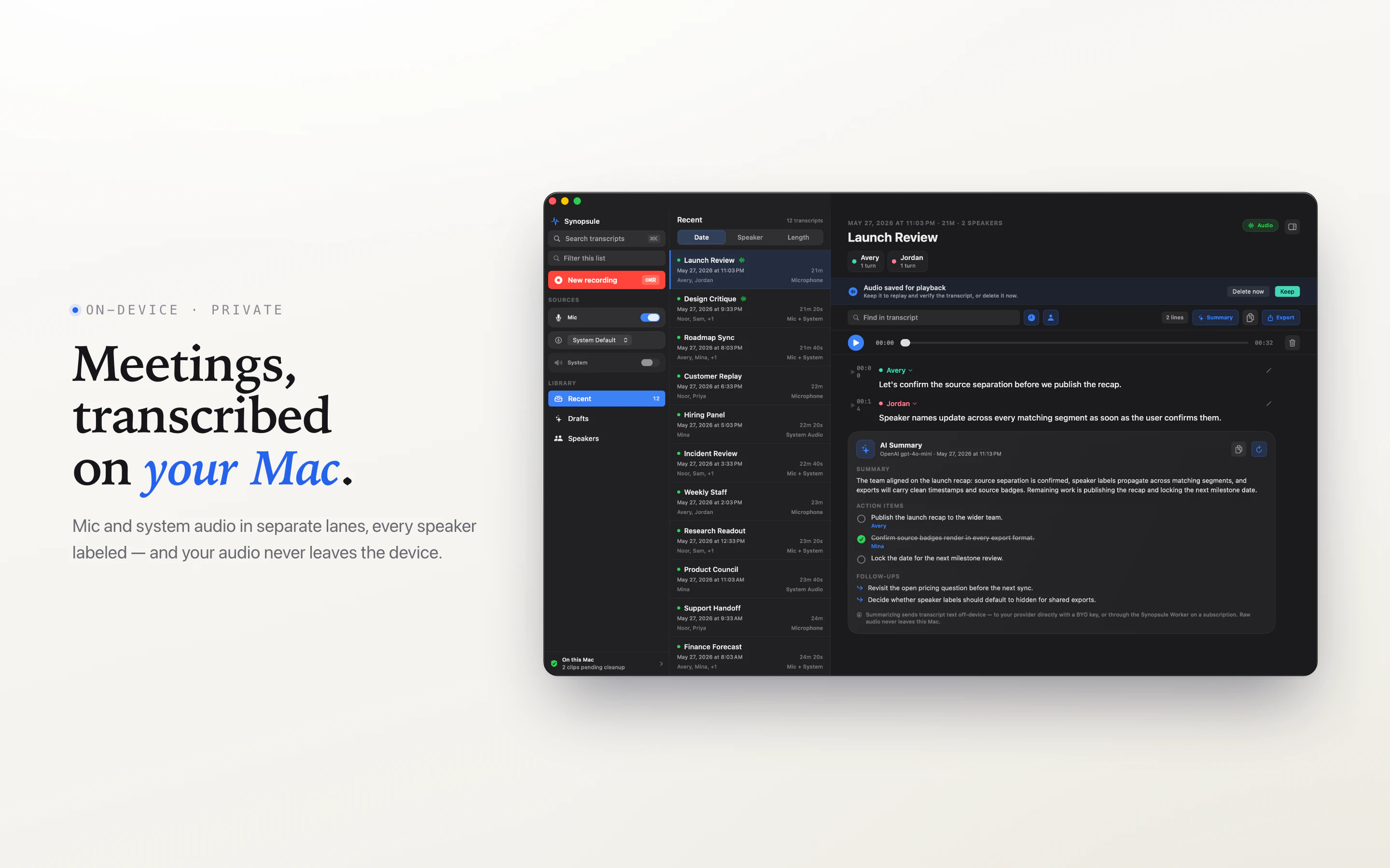 Synopsule screenshot 1