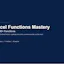 Excel Functions Mastery