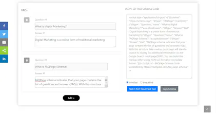 FAQ Page Schema Generator gallery image
