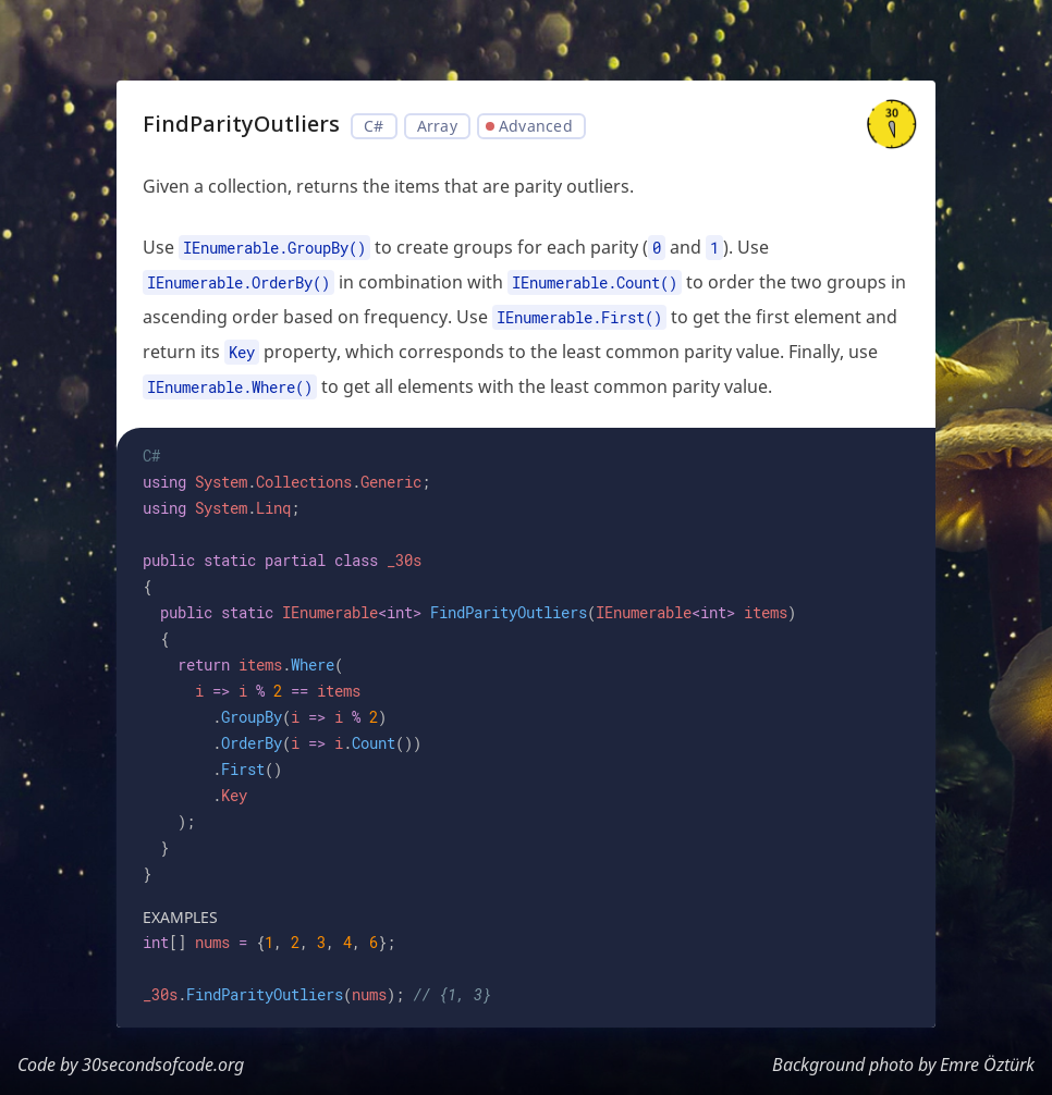 30 seconds of C# gallery image
