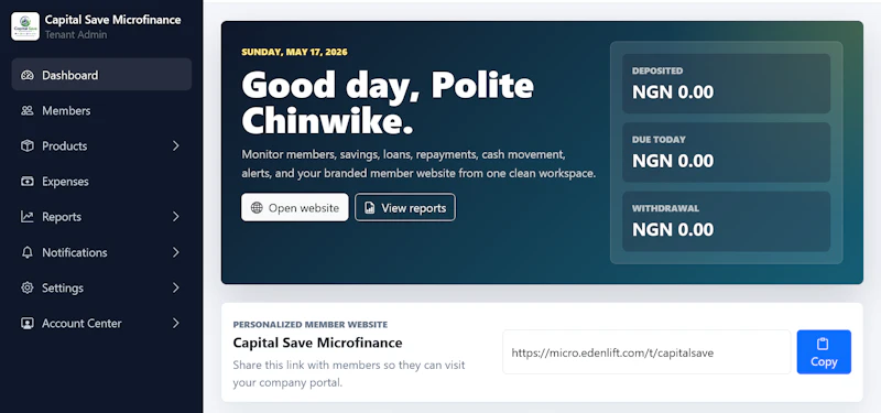 Microfinance Solution screenshot 4