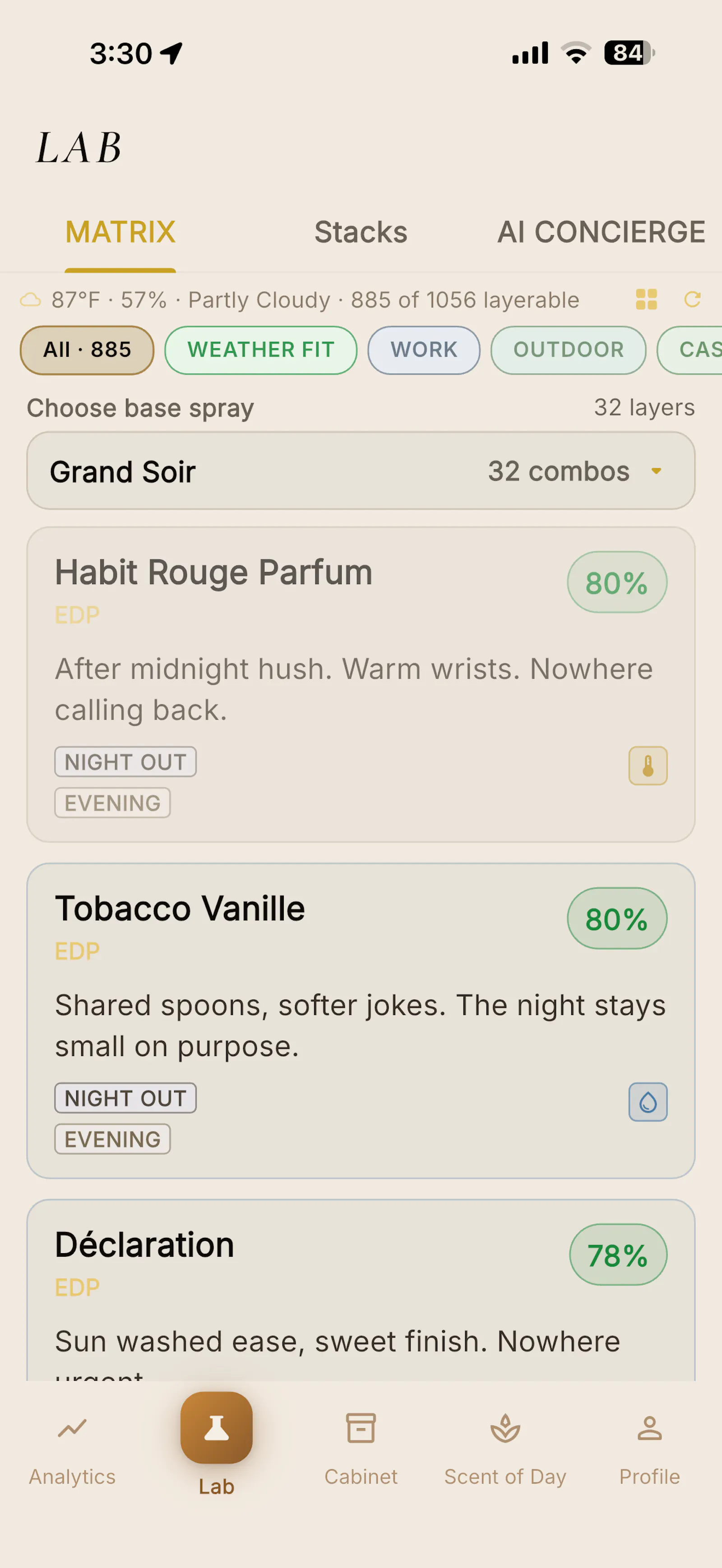 Sillage Lab screenshot 3