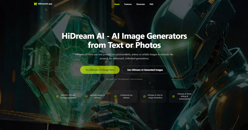 Hidream AI screenshot 1