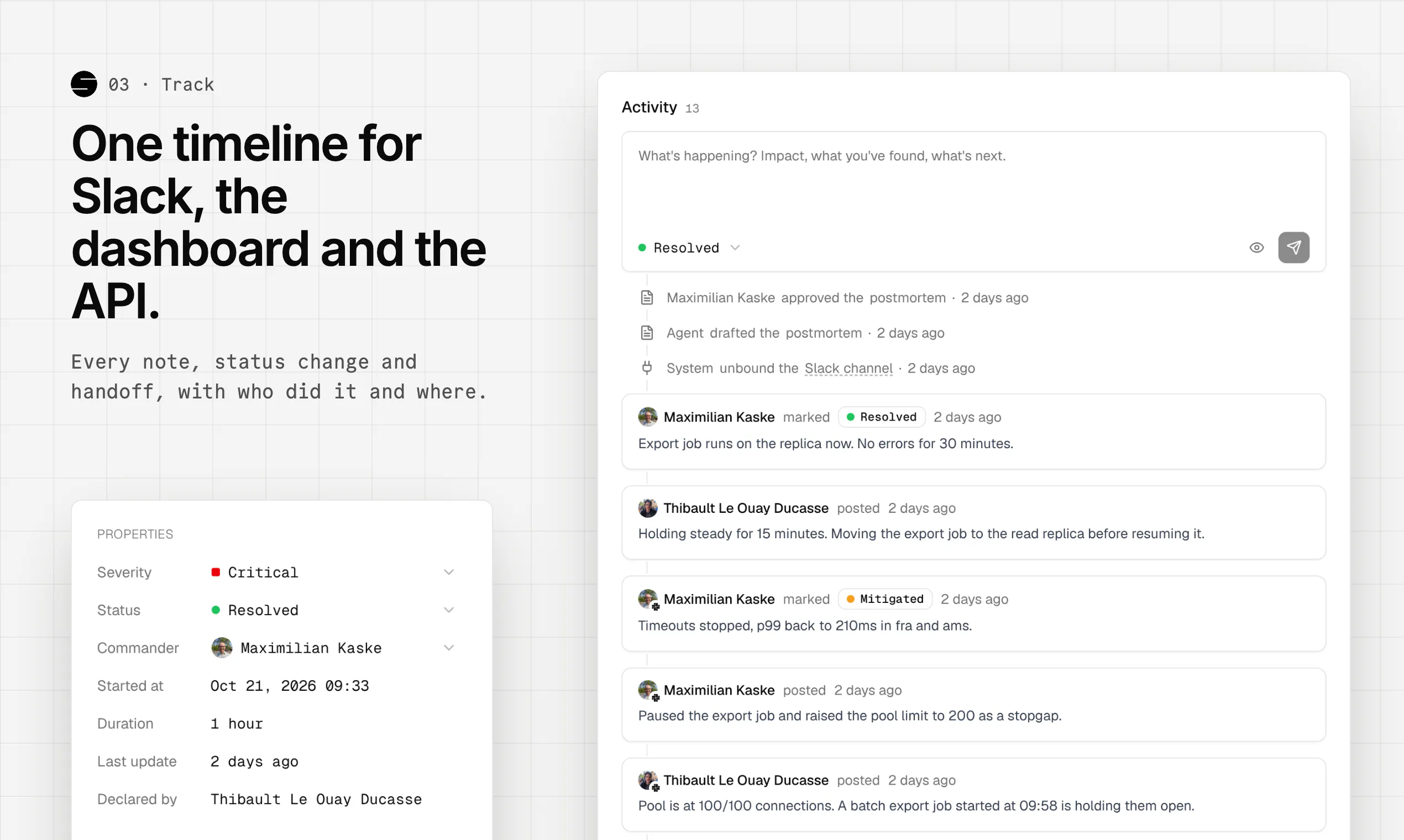 Openstatus Incident Management gallery image