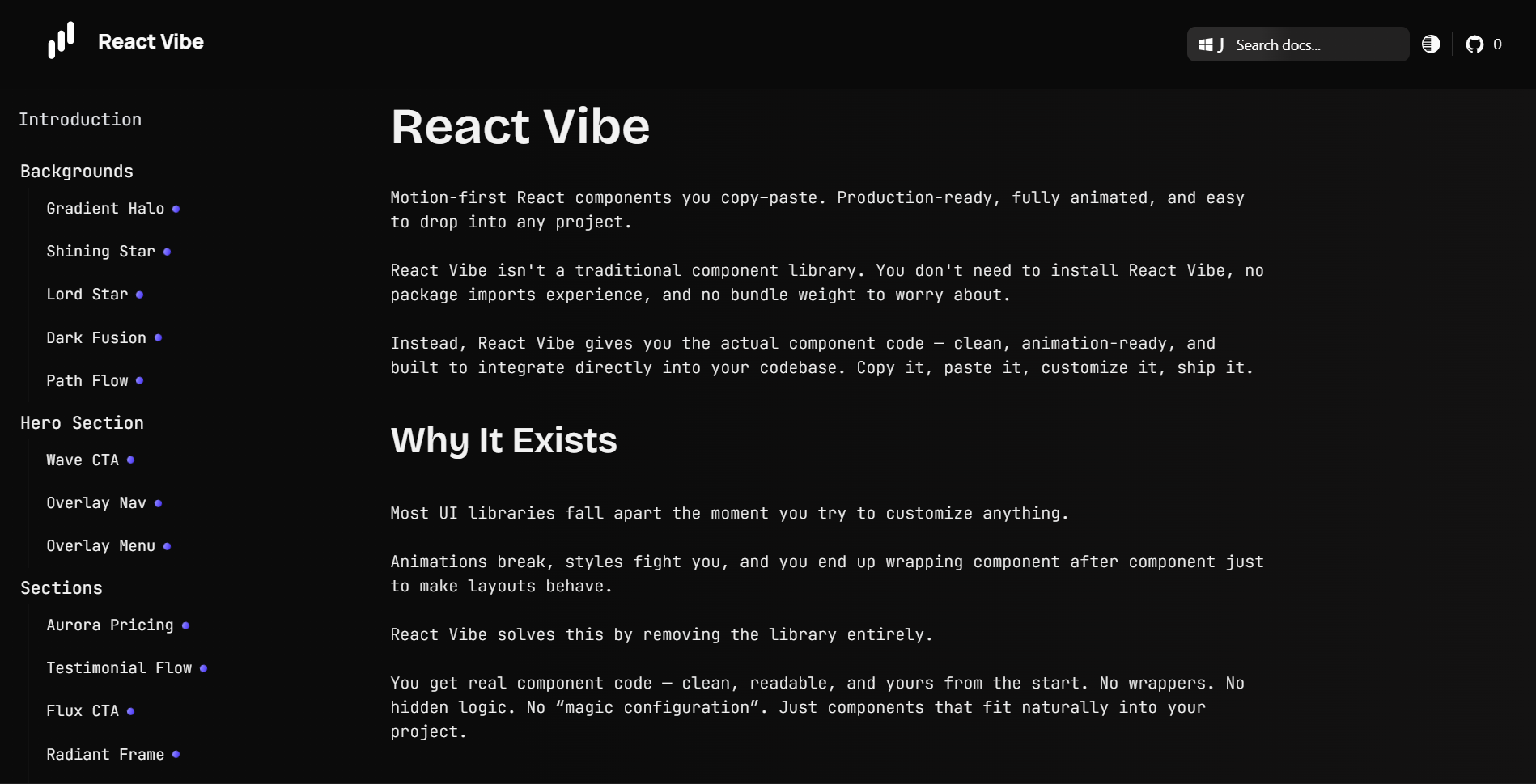 React Vibe  gallery image