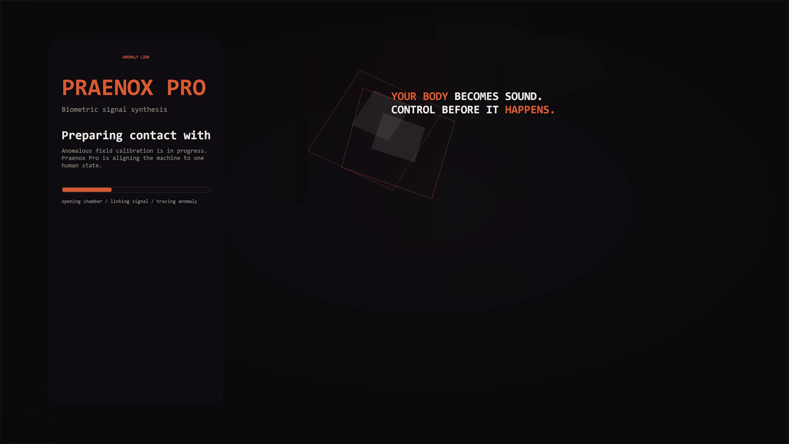 Praenox — Biometric Sound Synthesis screenshot 3