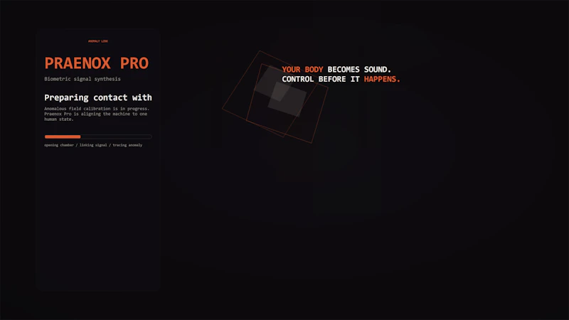 Praenox — Biometric Sound Synthesis screenshot 3