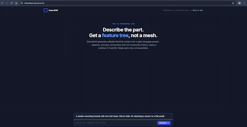 ChaordCAD screenshot 3