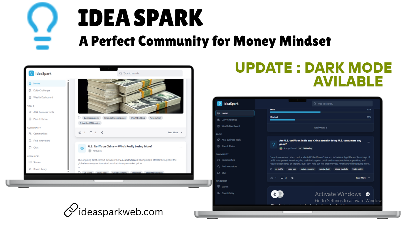 IdeaSpark - Main screenshot showing features and interface