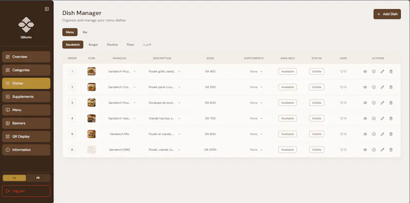QResto screenshot 3