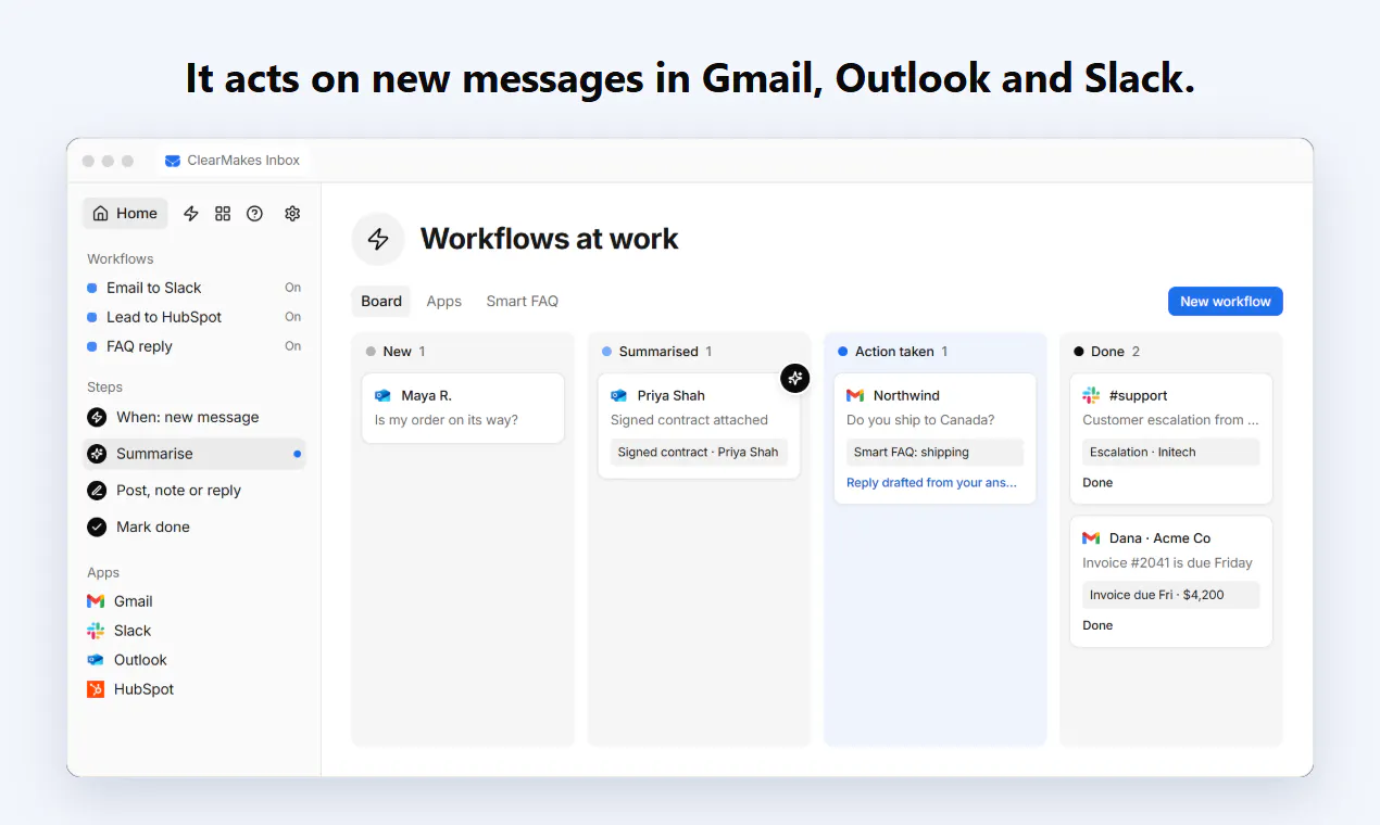 ClearMakes Inbox gallery image