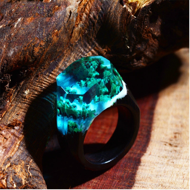 Poll option Wood resin ring image