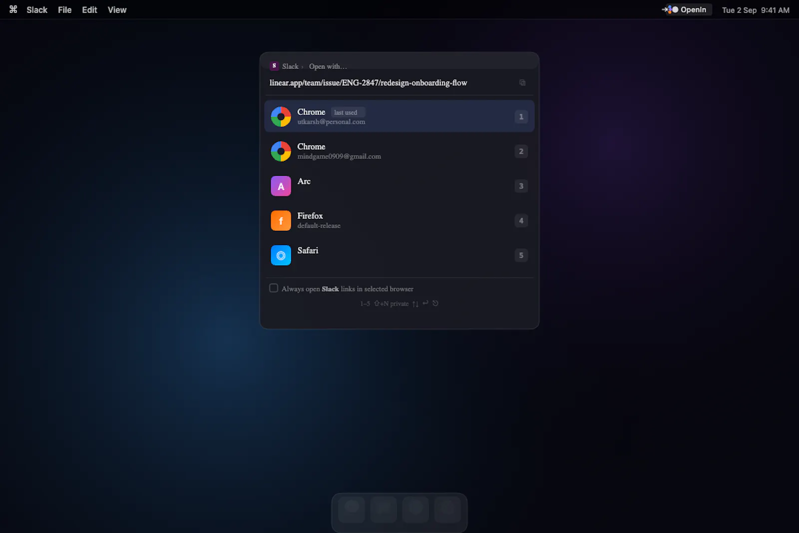 OpenIn screenshot 1
