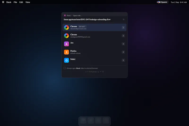 OpenIn screenshot 1