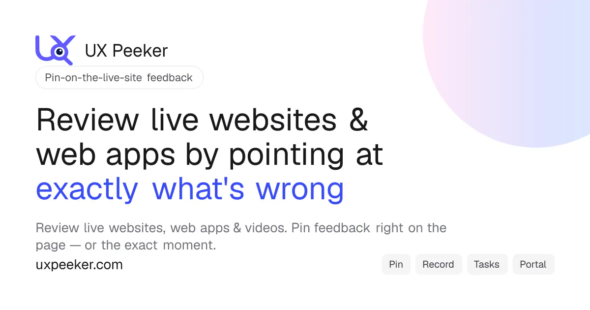 UX Peeker gallery image