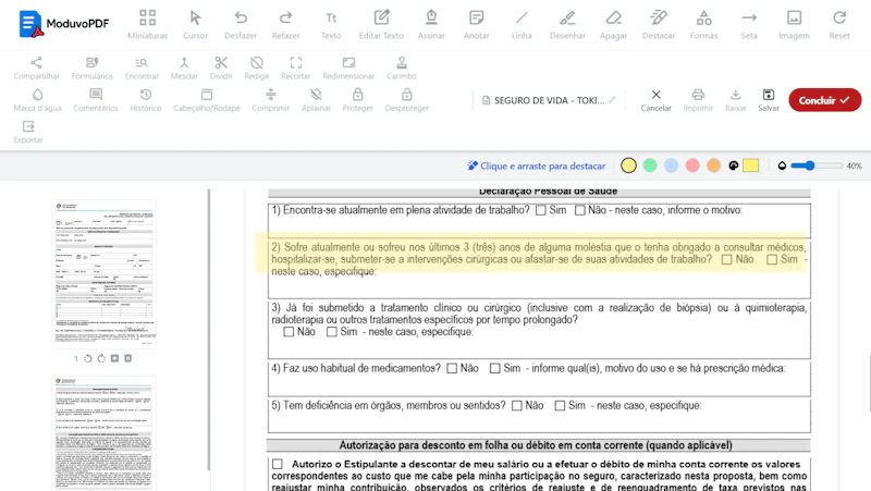 Moduvo PDF screenshot 1