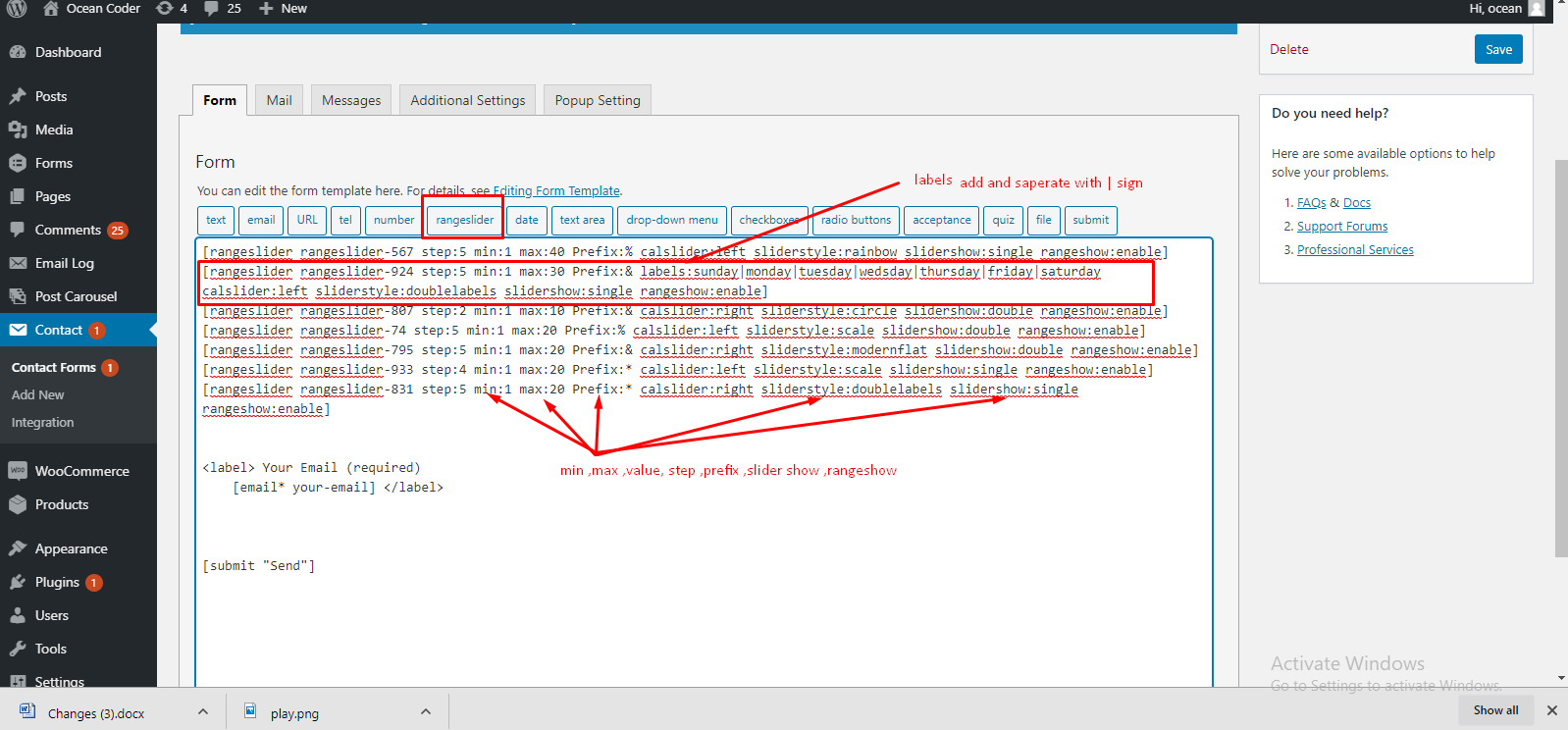 Range Slider For Contact Form 7 gallery image