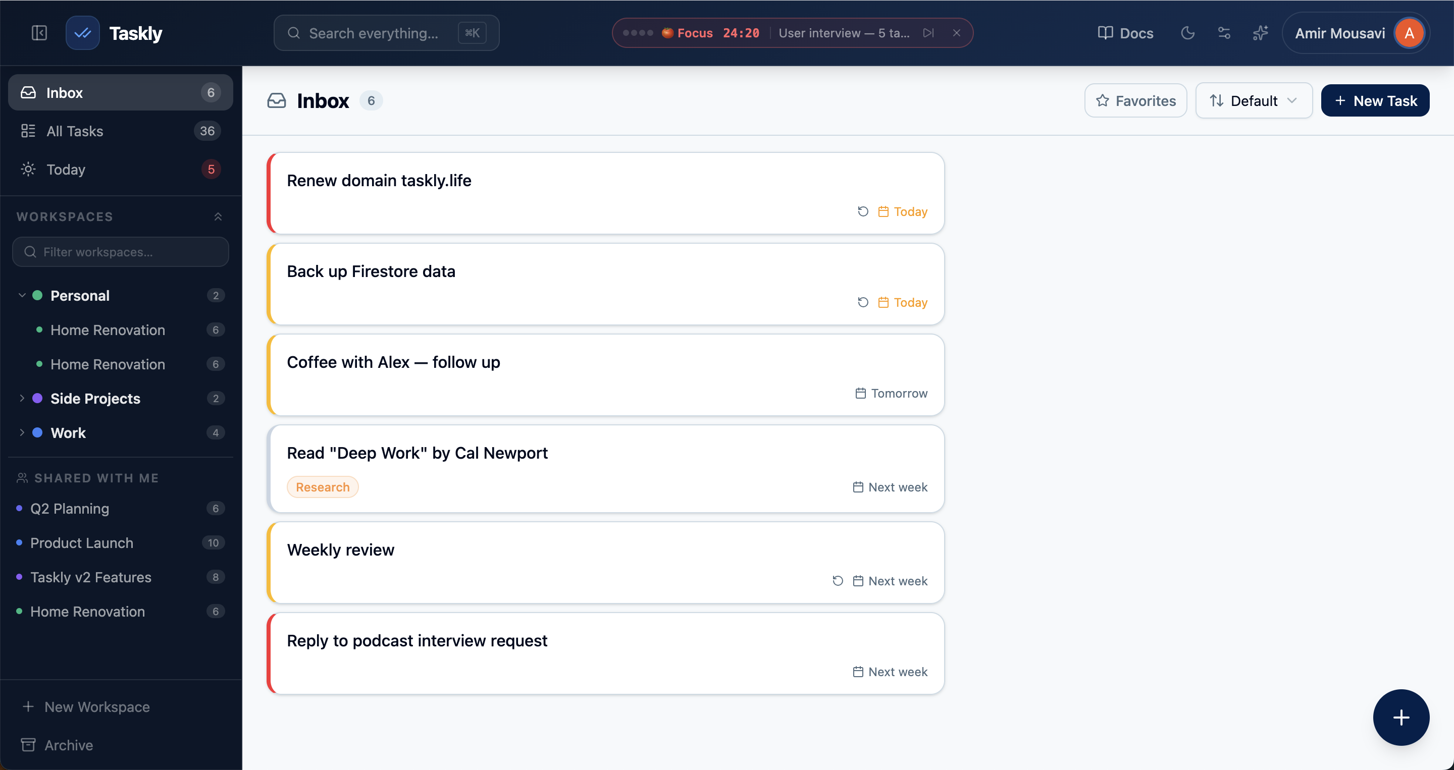 Taskly - Screenshot 2 showing product features and functionality