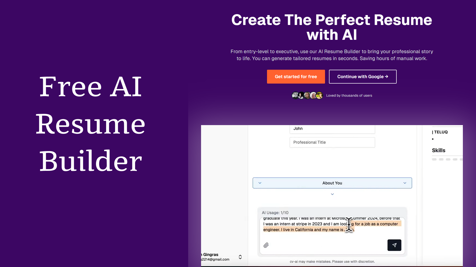 AI Resume Builder gallery image