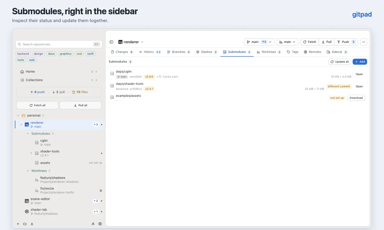 Gitpad gallery image