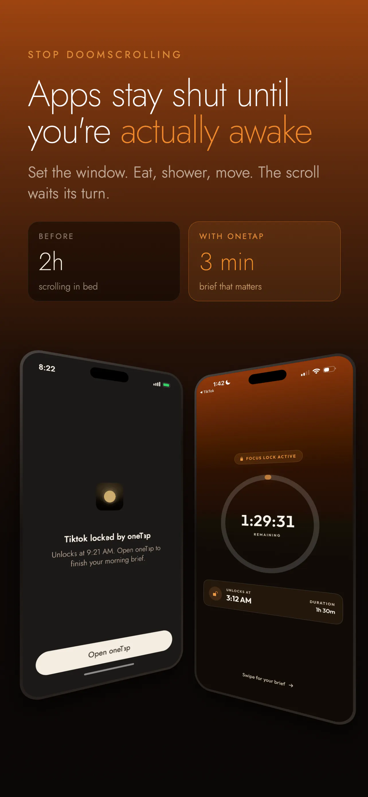 oneTap: Brief & Block gallery image