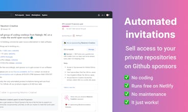 Sponsorware for Github gallery image