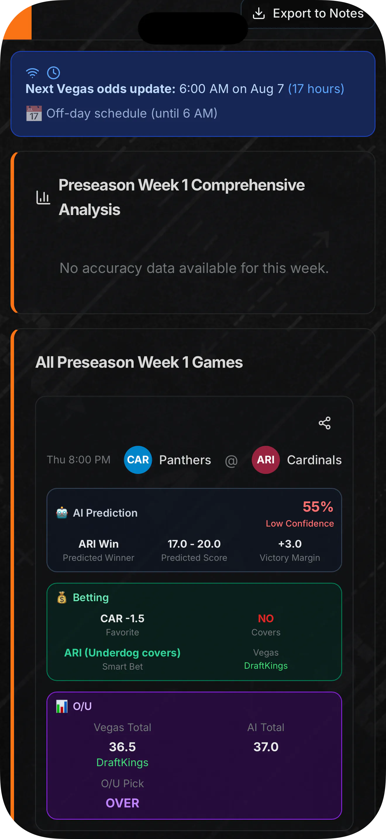 Gridiron Oracle 2026 Season gallery image