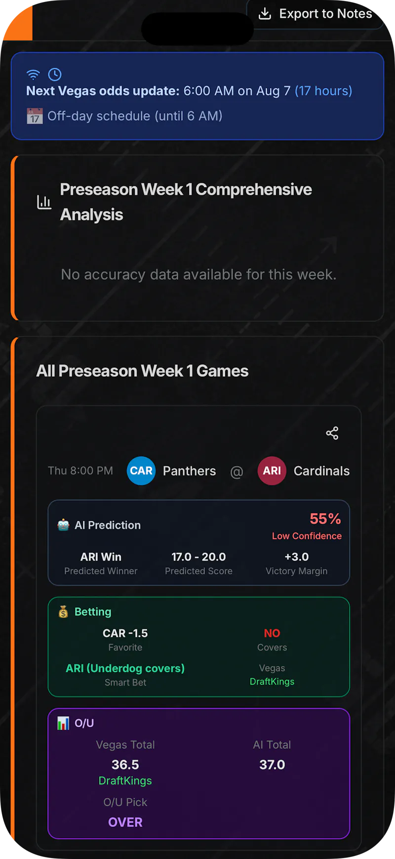 Gridiron Oracle 2026 Season screenshot 9