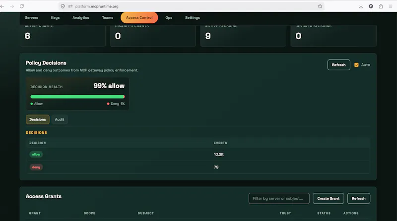 MCP Runtime screenshot 3
