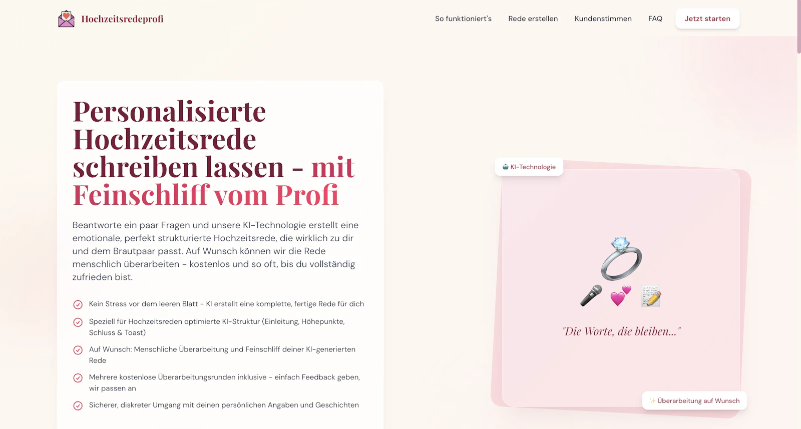 persönliche Rede zur Hochzeit screenshot 3