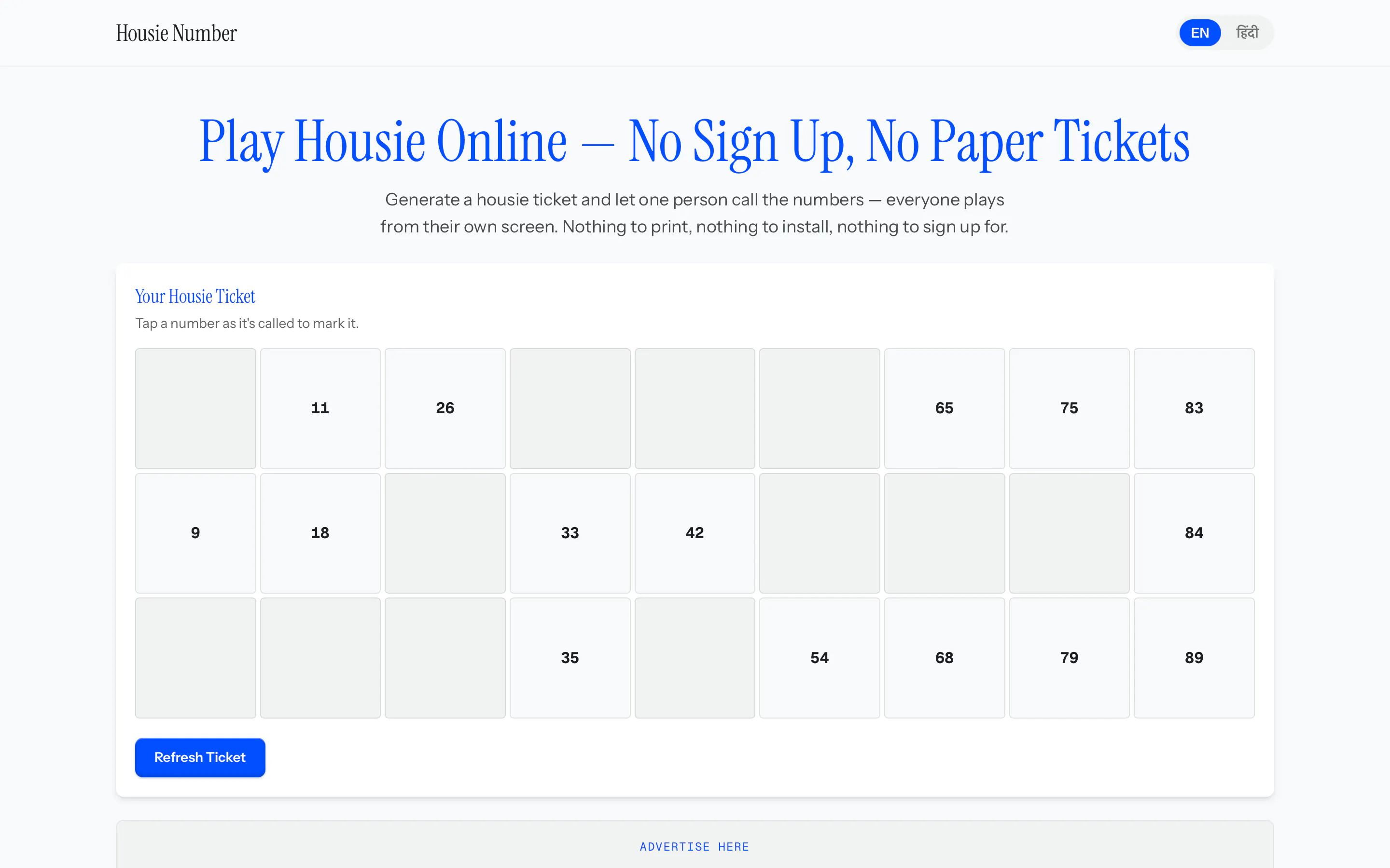 Housie Number gallery image