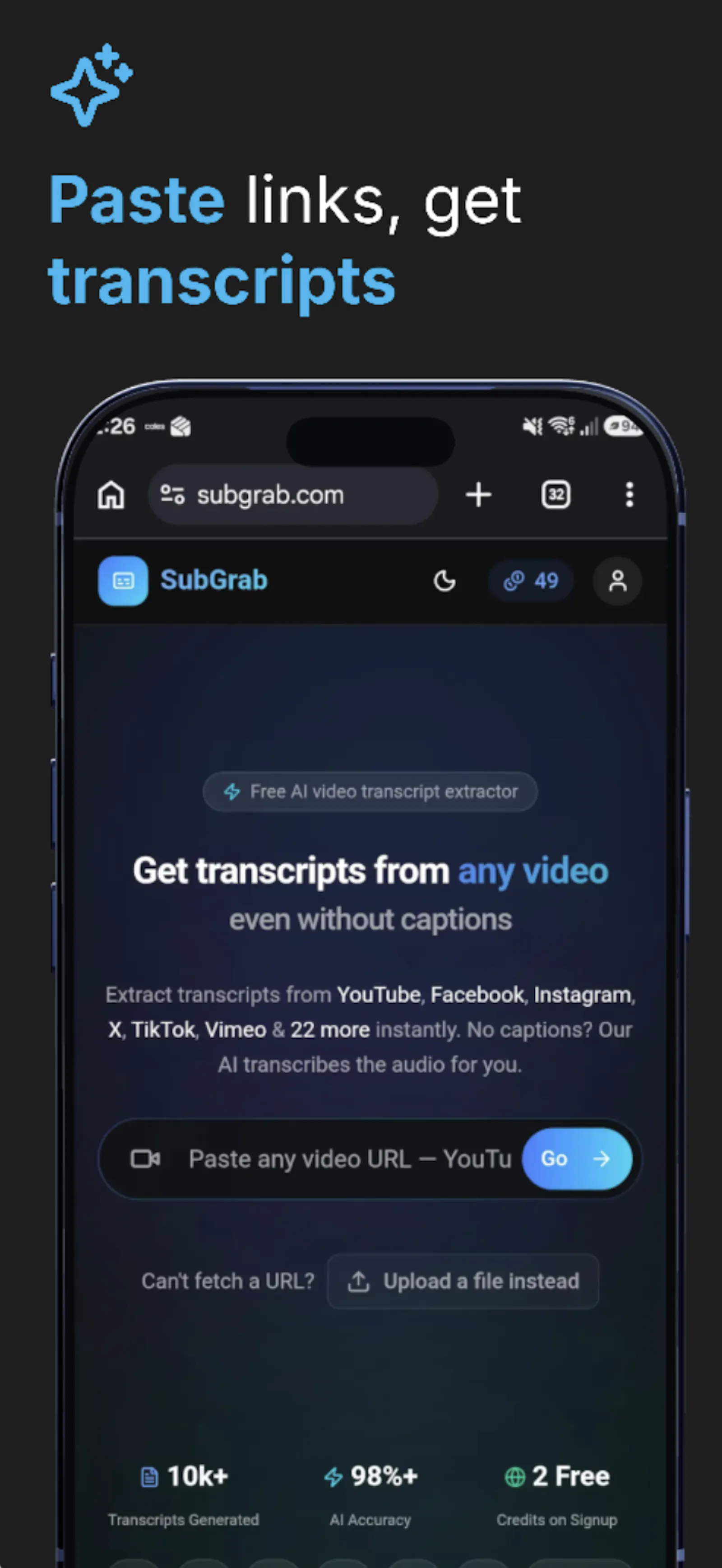 SubGrab screenshot 2