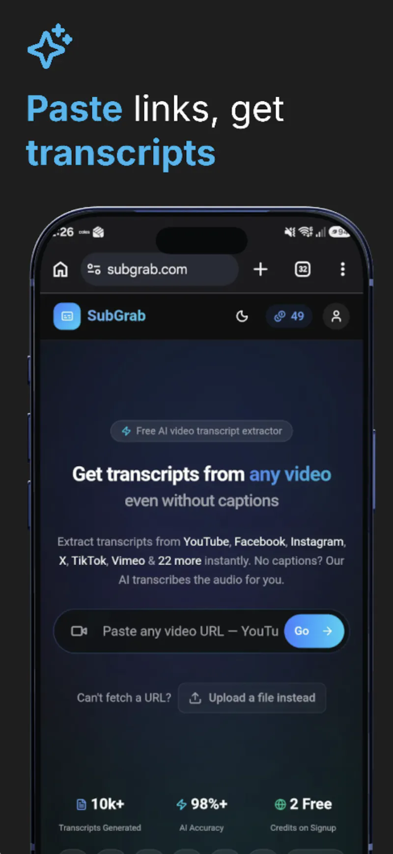 SubGrab screenshot 2
