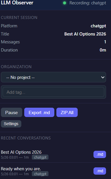 ContextVault never lose AI conversations gallery image