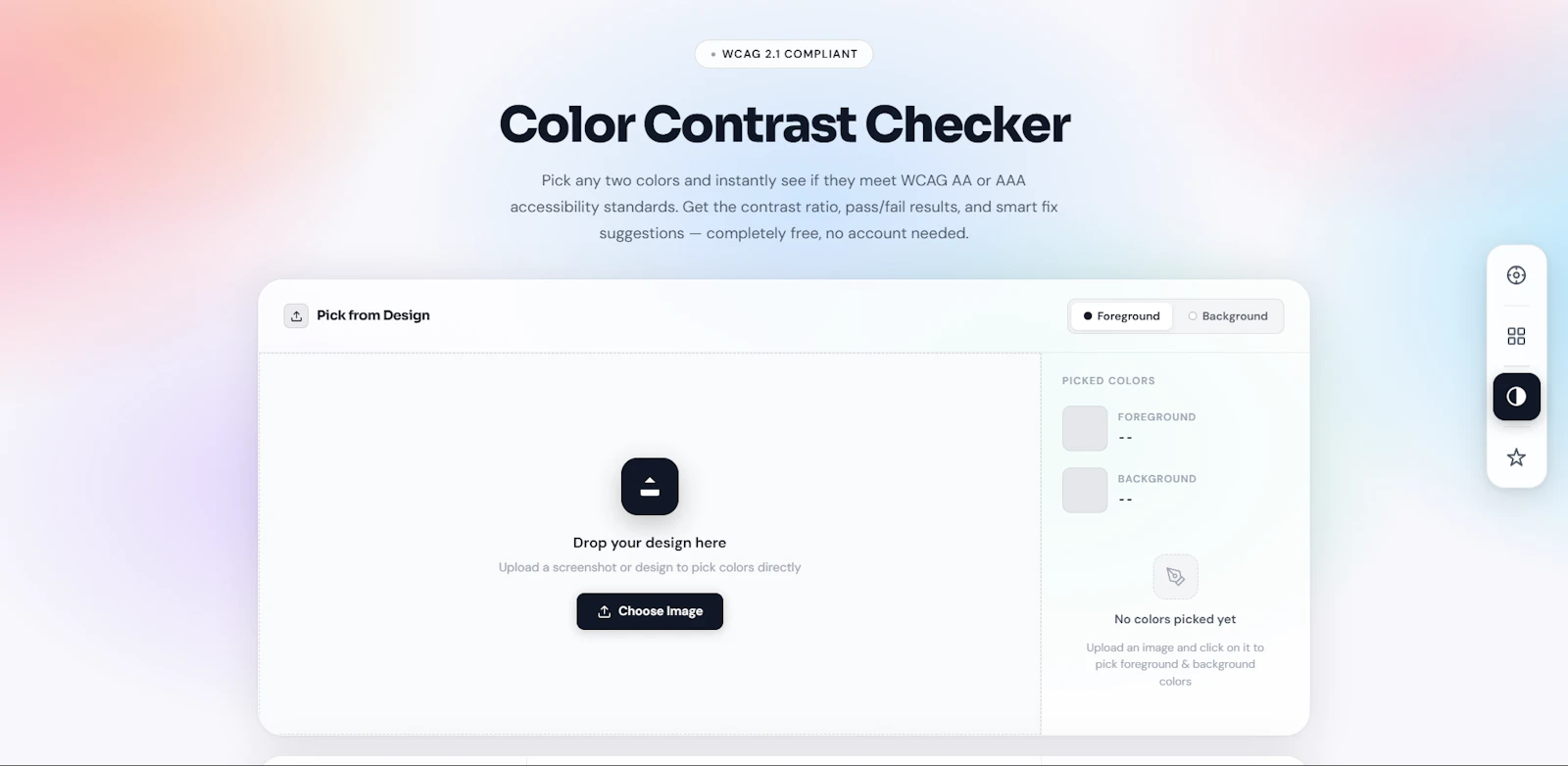 Color Contrast Checker screenshot 1