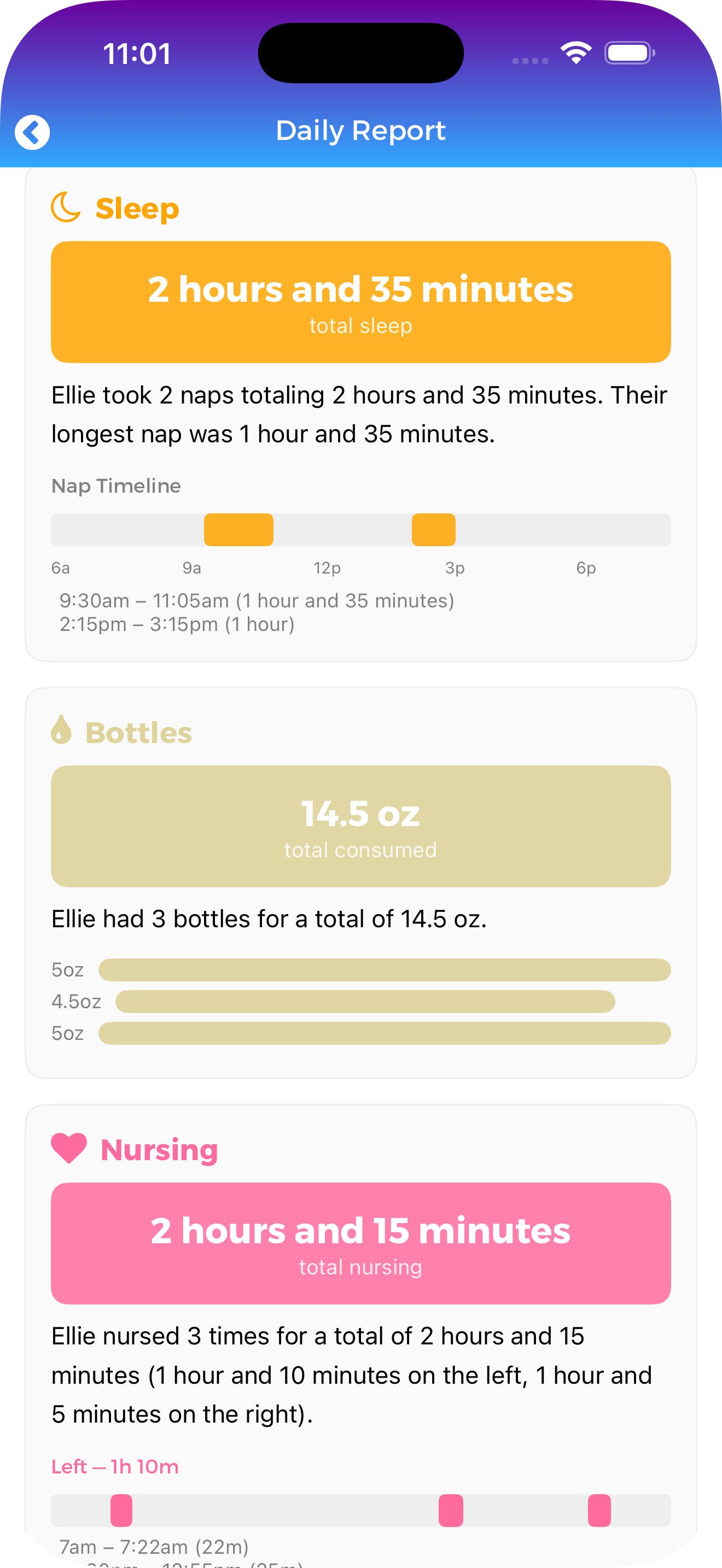 Daily Nanny 7.1 - Screenshot 2 showing product features and functionality