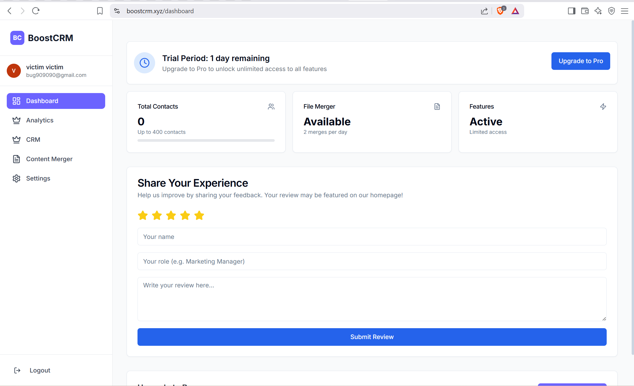 Boostcrm - 初创企业，自由职业者和代理商的多合一CRM媒体2