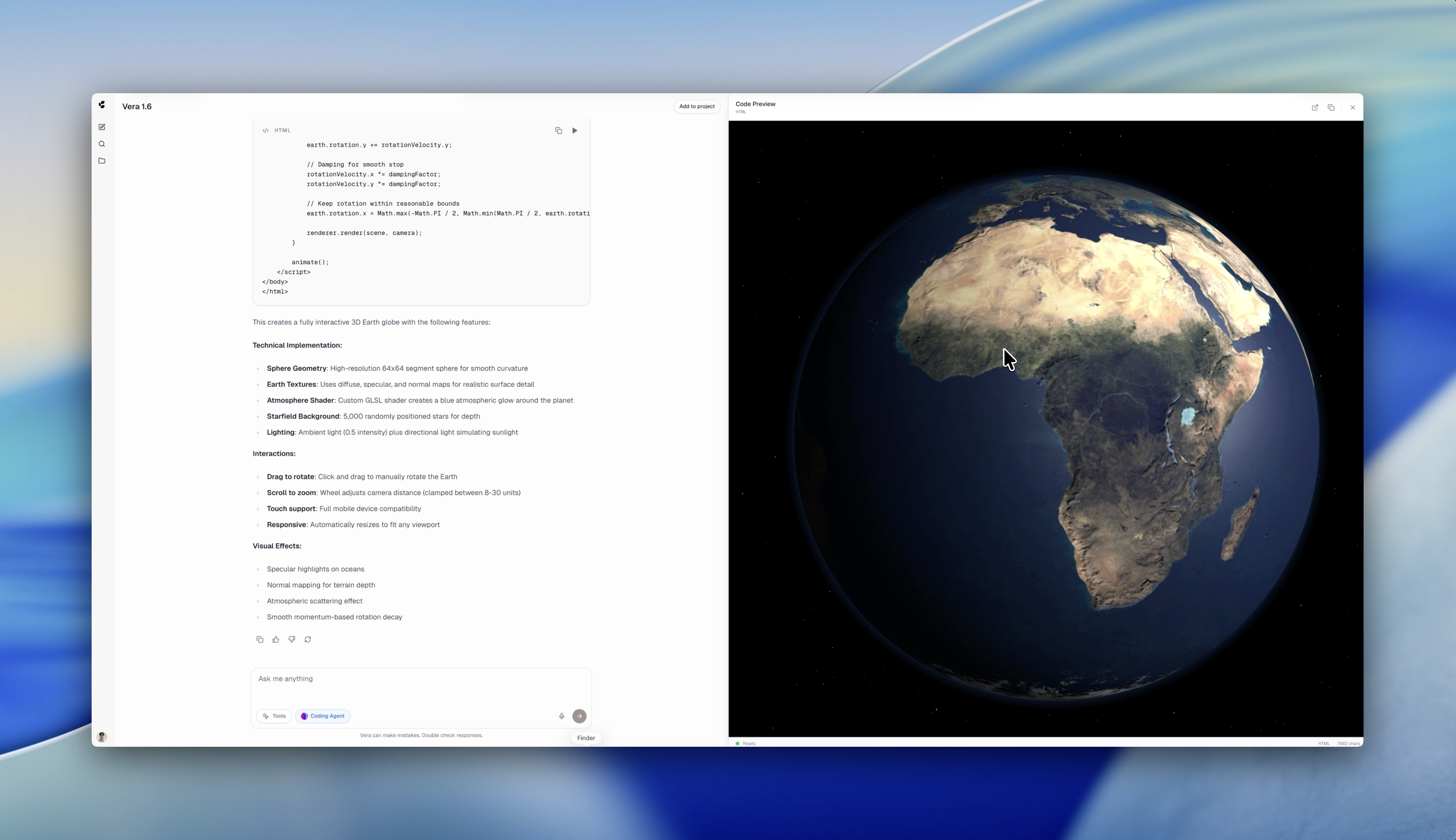 Vera Platform by Cortex Research - Screenshot 2 showing product features and functionality
