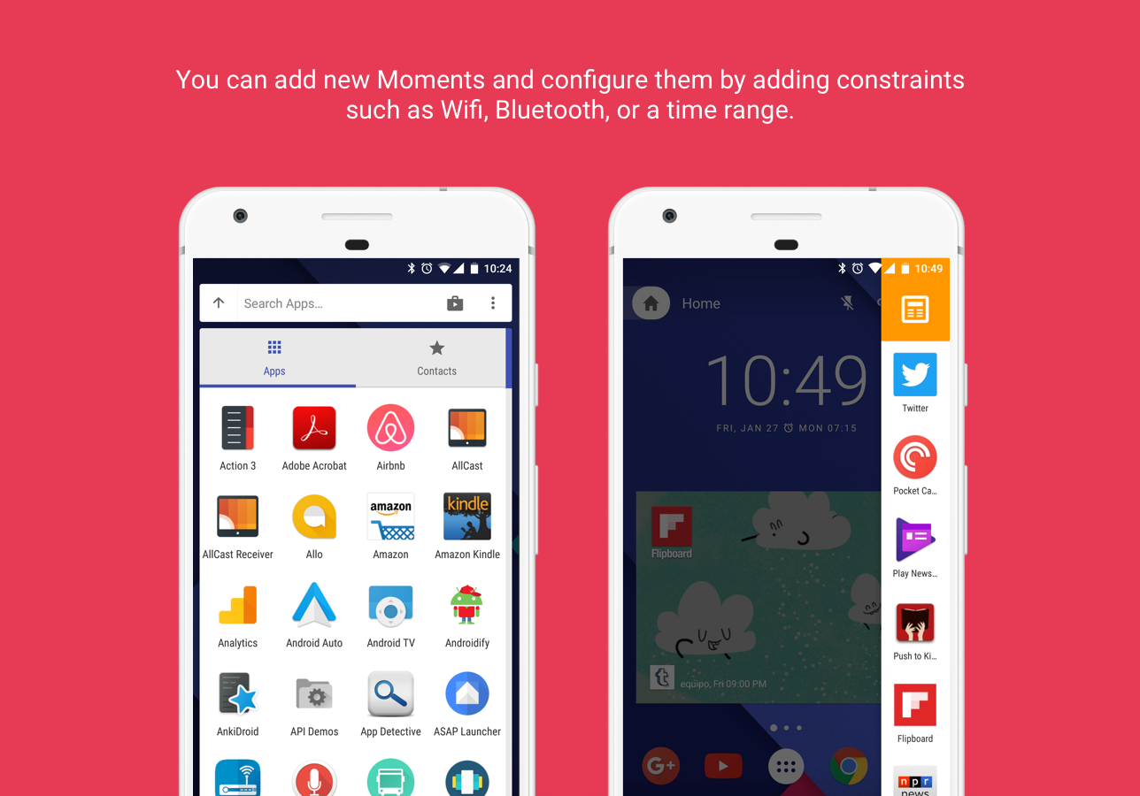 9 Cards V.2, an open source launcher gallery image