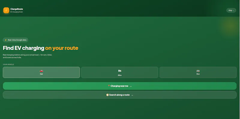 ChargeRoute screenshot 1