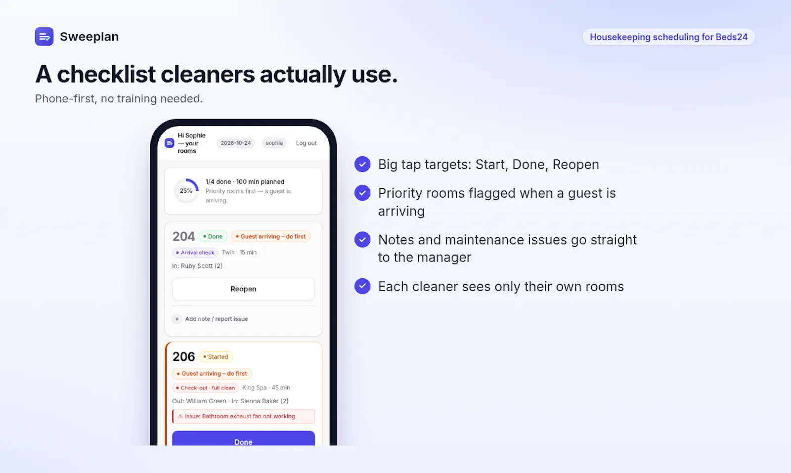 Sweeplan screenshot 3