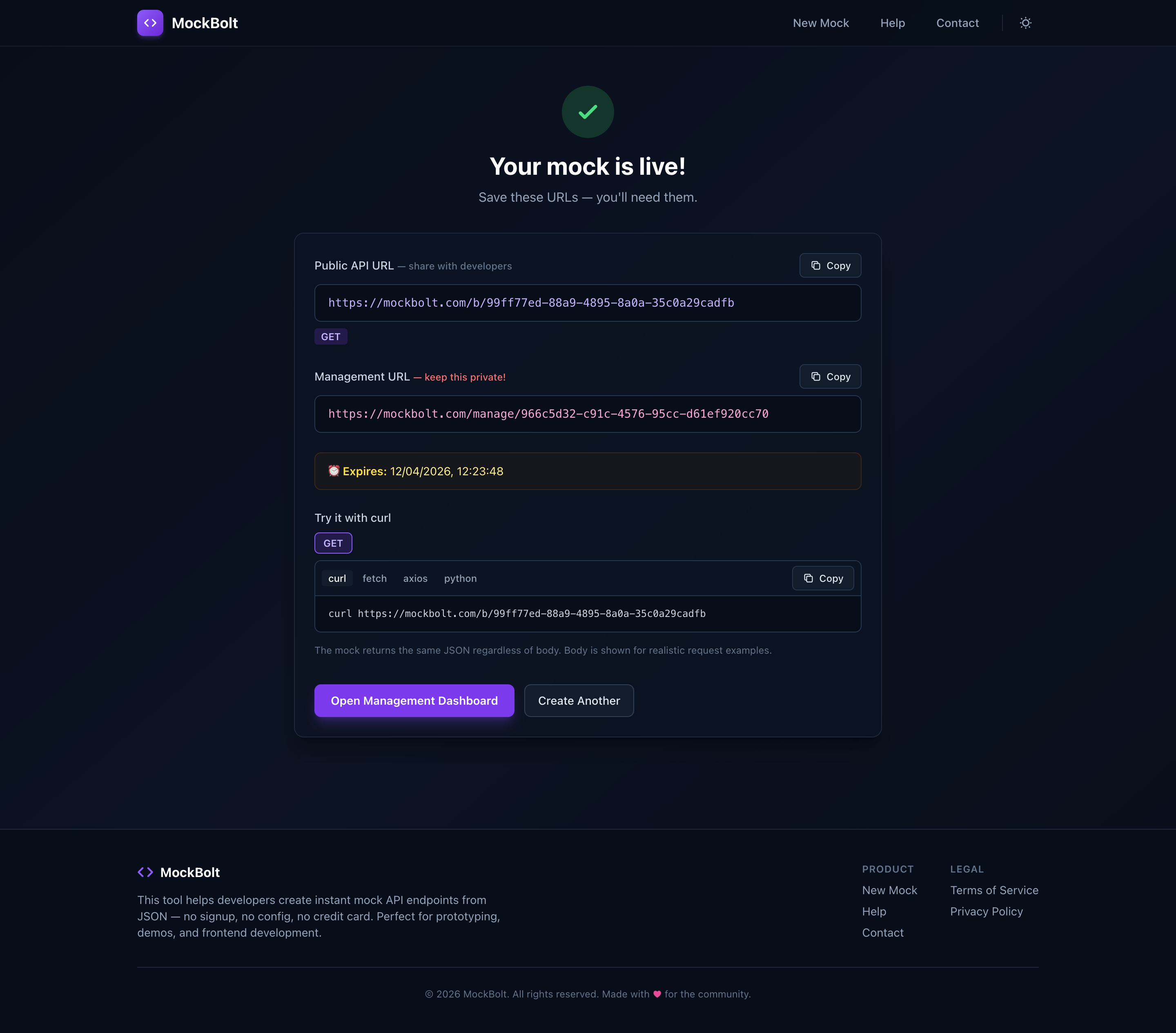 MockBolt gallery image