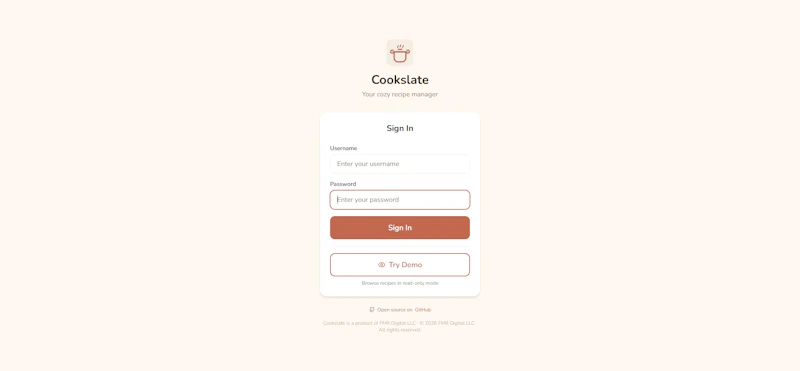 Cookslate — Your recipes. Your way. screenshot 1