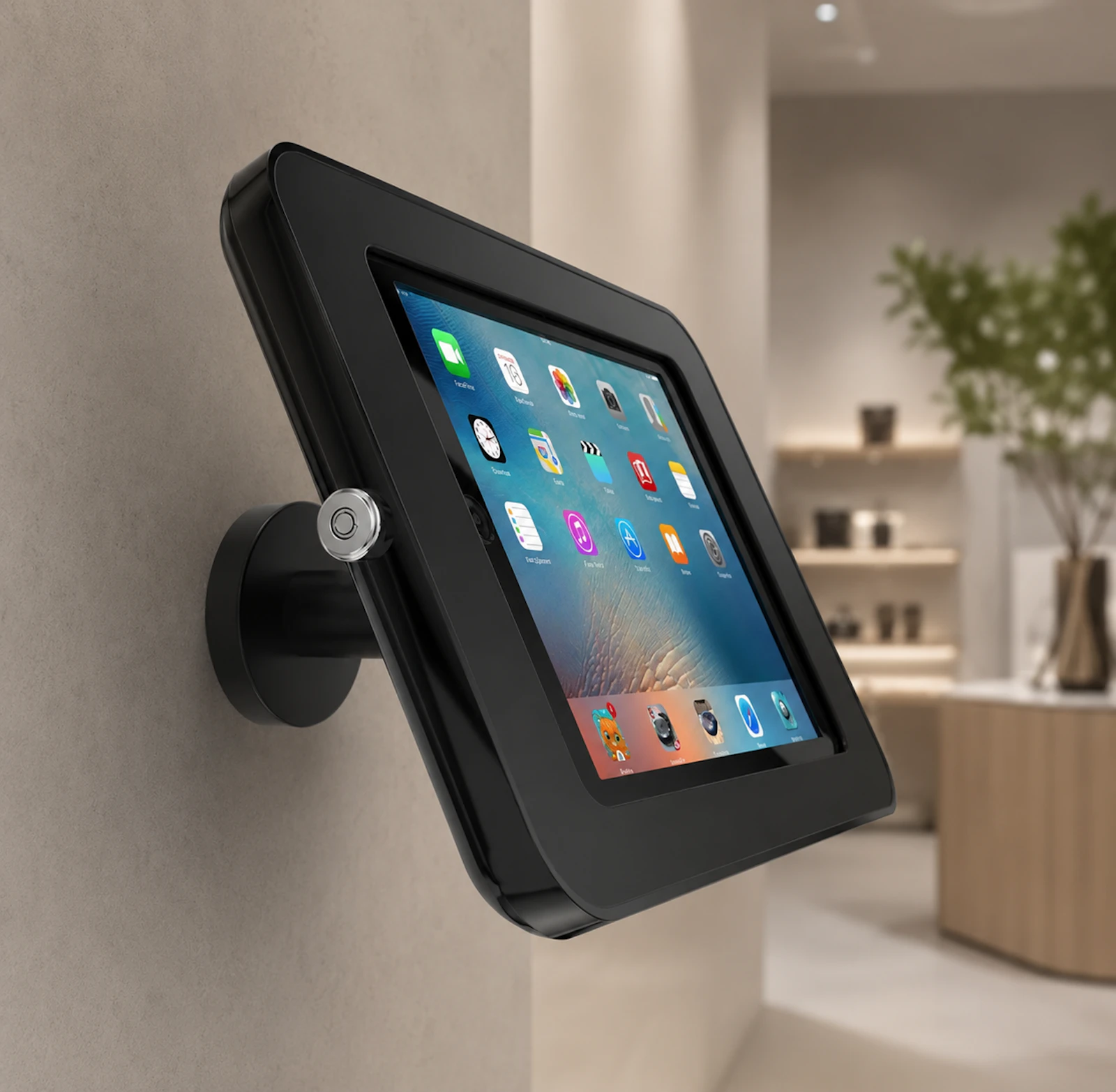 Adjustable iPad Tablet Wall Mount Kiosk screenshot 1