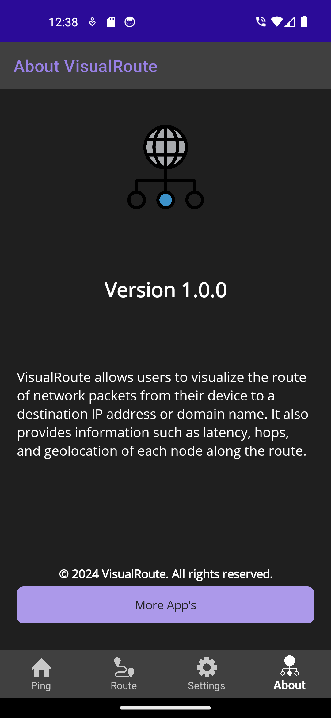 VisualRoute - गंतव्य, ट्रेसर्ट के लिए प्रत्येक मध्यवर्ती होस्ट पर नक्शे पर दिखाएं। मीडिया 5