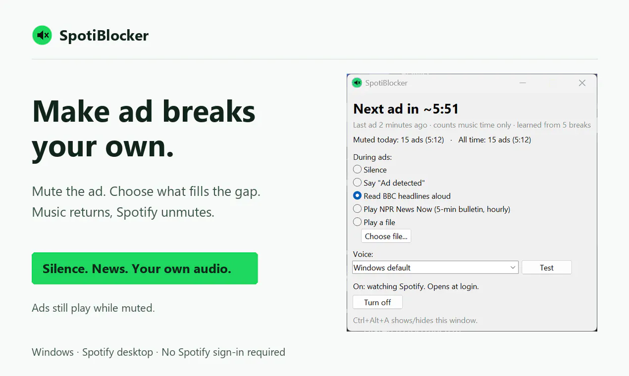 SpotiBlocker gallery image