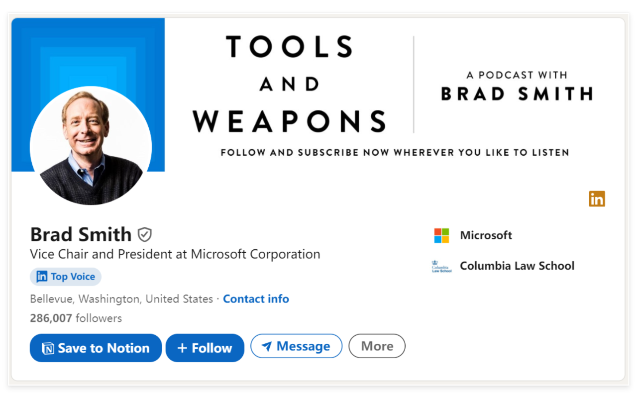 Сохранить людей в Twitter LinkedIn до понятия media 5